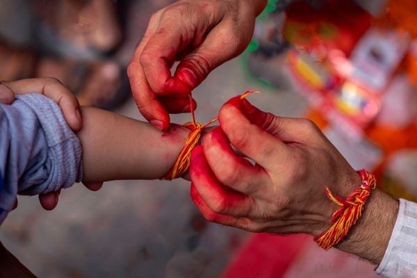 Janai Purnima celebration at the temple